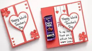 DIY - Happy World Teacher&rsquo;s Day | Happy Teacher&rsquo;s Day Card | Greeting Card For World Teacher&rsquo;s Day