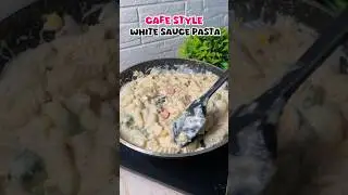 Trending recipe of White Sauce Pasta #shorts #pastarecipe #pastarecipe