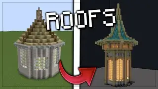 Как построить крыши замков в Minecraft
