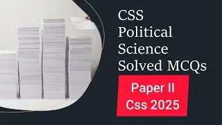 Political Science Paper 2 Solved Mcqs