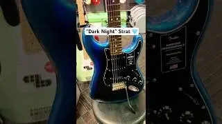 Whatchu think about the &ldquo;Dark Night&rdquo; finish? I like #fender #stratocaster #darknight #billieeilish