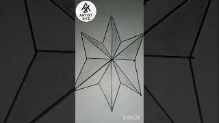 How to draw Star ⭐ Star Draw 😱#3ddrawing #3d #3dstar #stardrawing #shorts