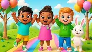 Jump and Clap, Spin Around! Kids Action Song & Freeze Dance Nursery Rhyme