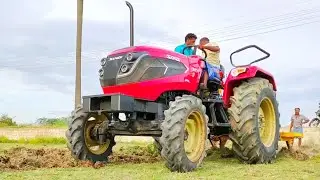 Solis 5015E 4WD Tractor ploughing in field | Solis YANMAR | Tractor Review |#CTV