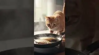 Tortured by Fried Fish! Will This Orange Cat Snap?