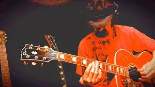 Gibson J200 Cherry CS. Slide improvised. Standard tuning.