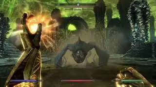 Skyrim- Taming Miraaks Dragon (Hold Down Bendwill To Charge It)