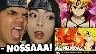 Reagindo: ESCANOR VS MELIODAS | VEJA COMO FOI | A LUTA QUE MARCOU O MANGÁ?