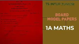 TS INTER 1A  BOARD MODEL PAPERS -2022#TSINTER #meenamathsacademy