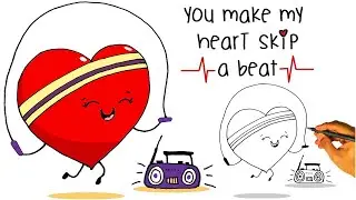 How to Draw a Valentines Heart | Valentines Pun Art