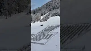Snow-Covered vineyard in Winter
