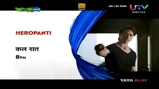 HEROPANTI TOMORROW 8 pm on UTV movies