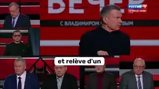 Vladimir Soloviev insulte Macron de nazi p&eacute;tiniste sur la premi&egrave;re chaine nationale russe