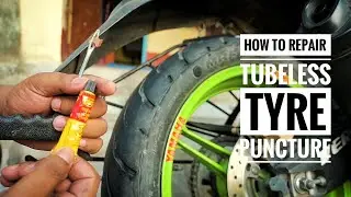 How To Fix A Bike Puncture | Tubeless tyre puncture repair kit