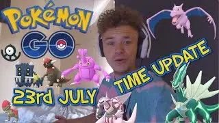 Pok&eacute;mon  Go New Update Time and Space (shiny palkia, shiny herracross)
