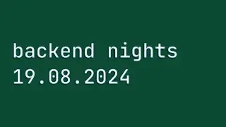🇺🇿 just django - 2nd meet @ backend nights | 19.08.2024