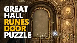 The Great Hall Runes Door Puzzle Hogwarts Legacy