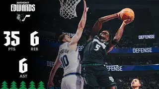 Anthony Edwards Caught Fire With 35 Points Vs The Utah Jazz | 11.10.25