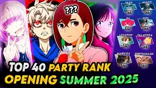 TOP 40 Anime Openings SUMMER 2025 ☀️ (Party Ranking)