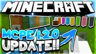 MCPE 1.2 Gameplay - Stained Glass, Armor Stands, Banners - Minecraft Pocket Edition (Concept)
