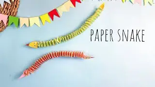 Easy Paper Snake Craft for Kids | Fun DIY Paper Toy Tutorial