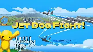 Jet Dog Fight in Wobbly Life