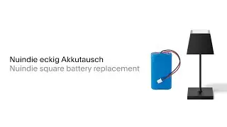 Nuindie eckig Akkutausch &ndash;  Videoanleitung