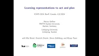 ICAPS 2024 Keynote: Hector Geffner on 