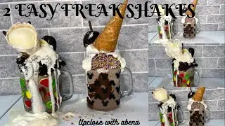 2 EASY FREAKSHAKES RECIPE - How to Make Easy Freak Shake at Home - Milk Shake - Monster Shake