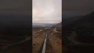 Full journey from top to bottom of cairngorm railway. 