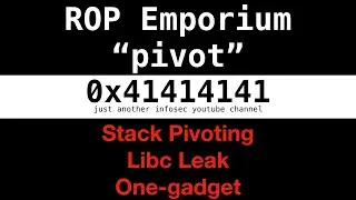 #5 - ROP Emporium 6: pivot (stack pivoting + libc leak + one-gadget)