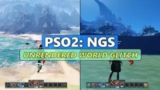 PSO2: NGS - Unrendered World Glitch