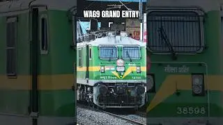 WAG9 Grand Entry With Double Engine🔥 #wag9 #wag9hh #wag9h #doubleengine #wag9locomotive #wag9loco🇮🇳