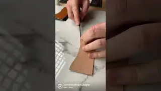 Edge Beveling #leathercraft