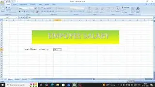 Excel me employee salary ka formula kaise kare #excel #computer #education #trendingshorts 
