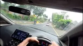 POV Mitsubishi Grandis GT. Kota Muntilan. Hujan gerimis