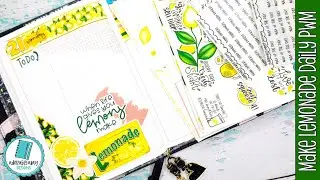 Daily Plan With Me - Adorably Amy Designs Make Lemonade Journaling Kit