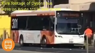 Rare footage of Dysons bus #898 on Route 513 in Bell Street