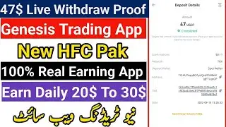 Genesis 2nd withdraw Proof - 47$ Live Payment Proof - HFC is Back - Genesis Trading App - Earn Daily