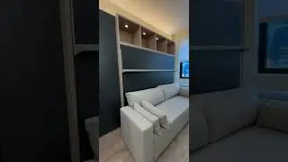 Royal Horizontal Queen Wall Bed with Sofa