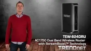 TRENDnet AC1750 Dual Band Wireless Router with StreamBoost™ Technology TEW-824DRU