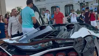 LAMBORGHINI SIAN ROADSTER ~SHMEE150 FERRARI SF90 XX ~ALEX ALBON IN MONACO #monaco #billionaires 