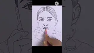 Mrunal Thakur Pencil Sketch 😍 | Realistic Bollywood Actress Drawing ✏️ #artshorts