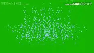 Water splashing effect green screen effect