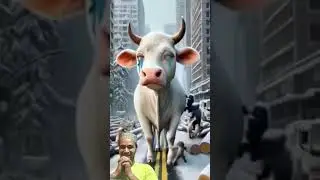 AI bail wali video gay Lakadi cartoon #ai #aiart #aivideo