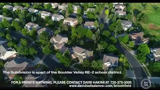 Aerial Tour of Enclave at Eagle Trace, Broomfield CO l The David Hakimi Team