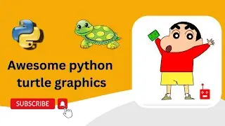 Python turtle graphics tutorial | Schinchan Design | Turtle graphics