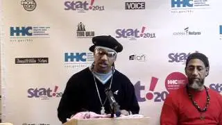 Legendary Kangol Kid from UTFO joins us at STAT! Press Conference in Harlem