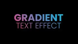 How to Create Gradient Text Animation using Only HTML & CSS