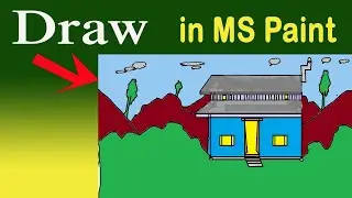 How to Draw Home in MS Paint   [ MS Paint Tutorial ]